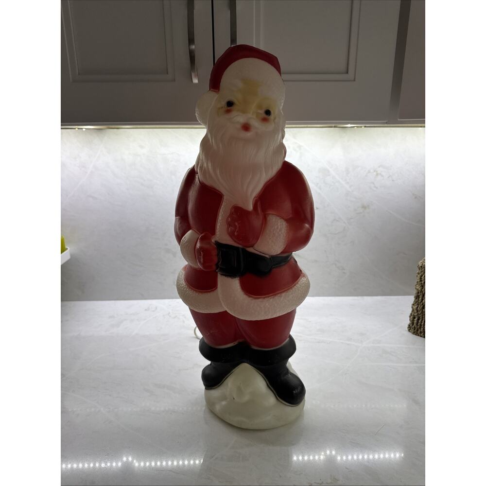 Vintage Blow Mold Santa Claus Working Light 1973 Empire 23” Carolina Enterprises - Picture 12 of 15
